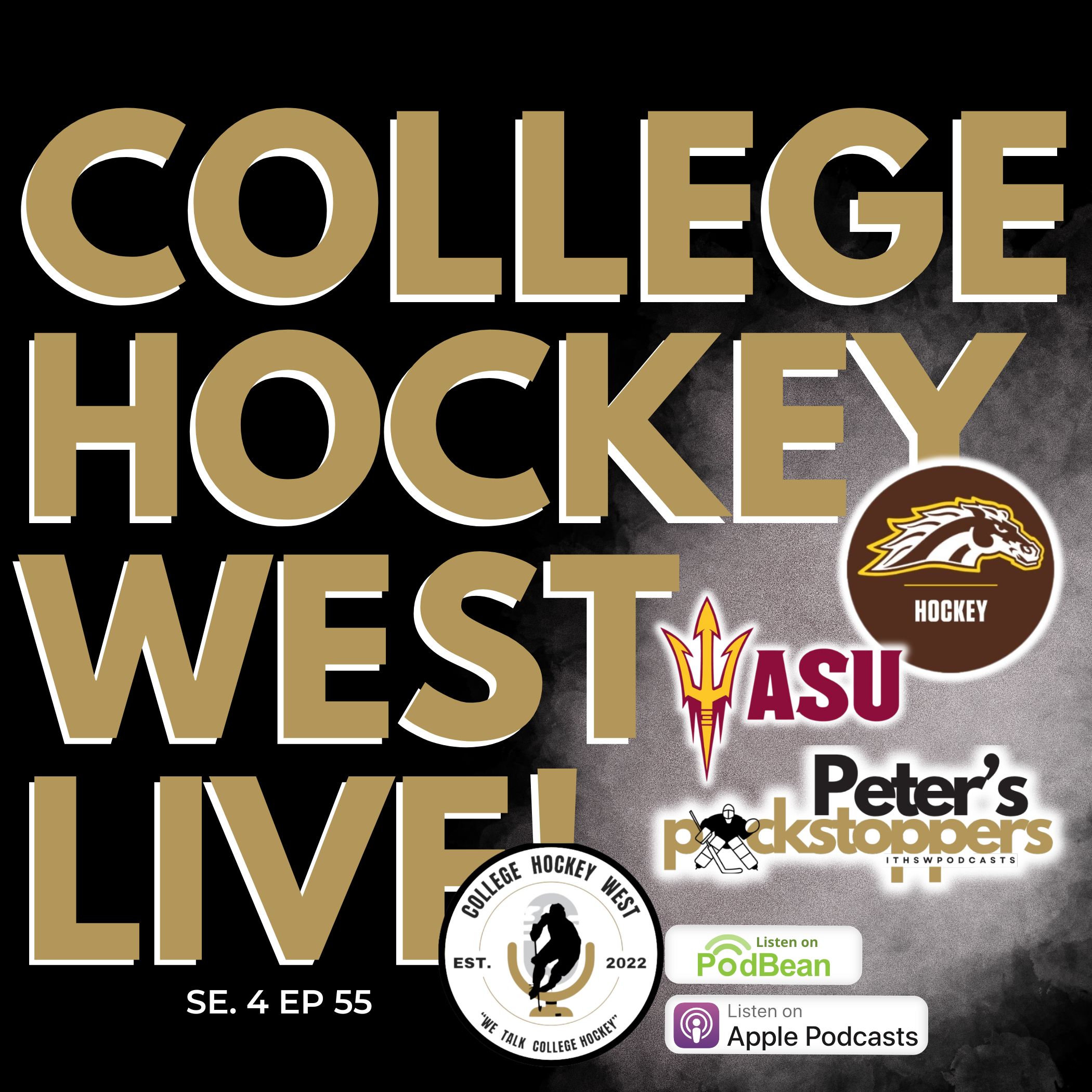 College Hockey West LIVE!  Se 4 Ep 55  Jan 19, 2025