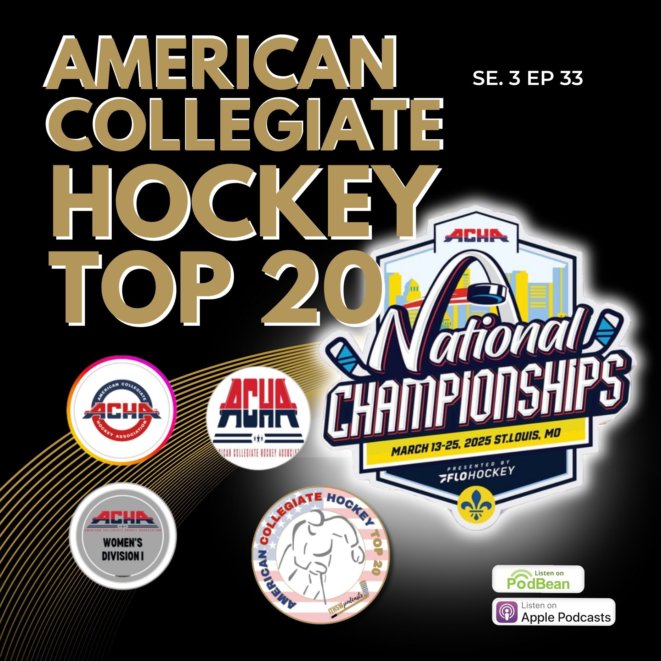 American Collegiate Hockey Top 20 Se 3 Ep 33  Feb 26 2025