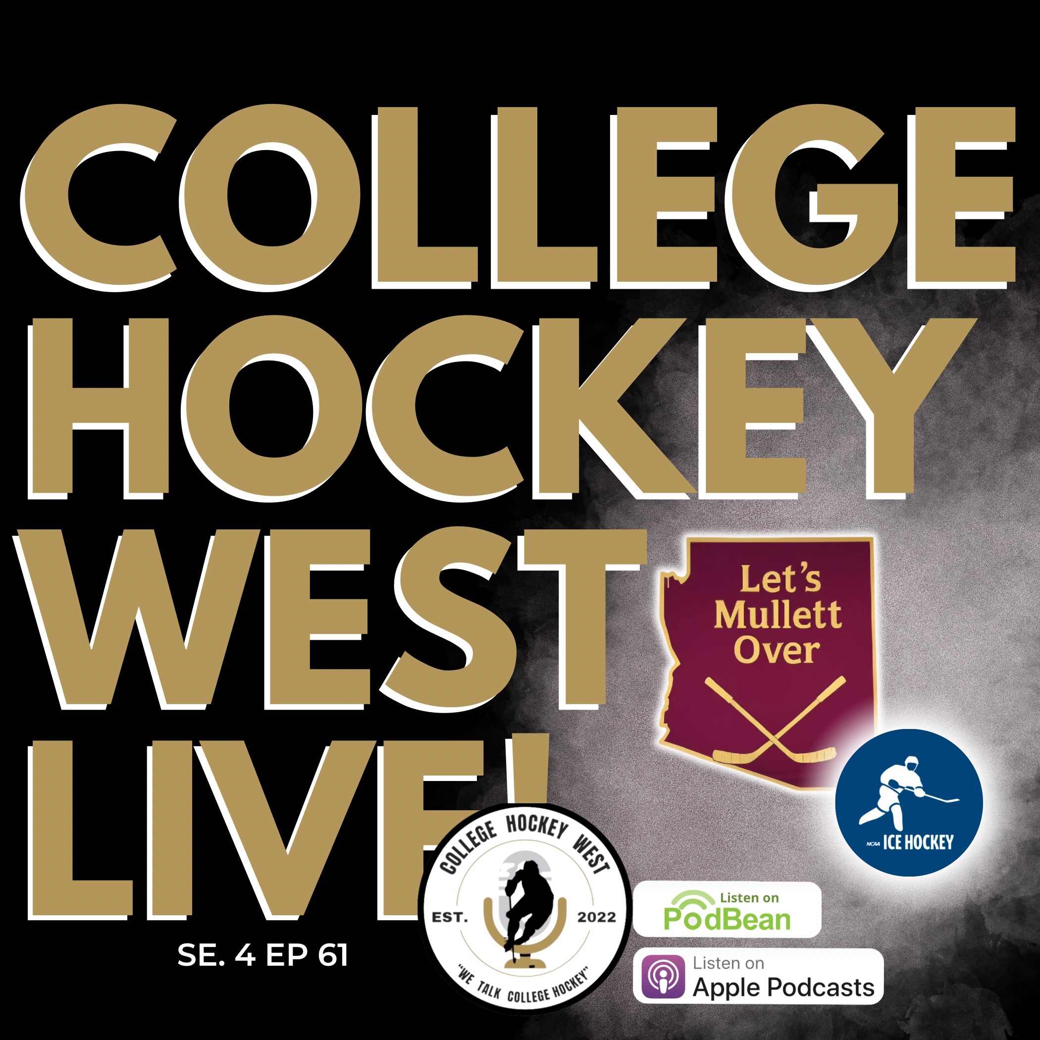 College Hockey West LIVE!  Se 4 Ep 61  Feb 8, 2025