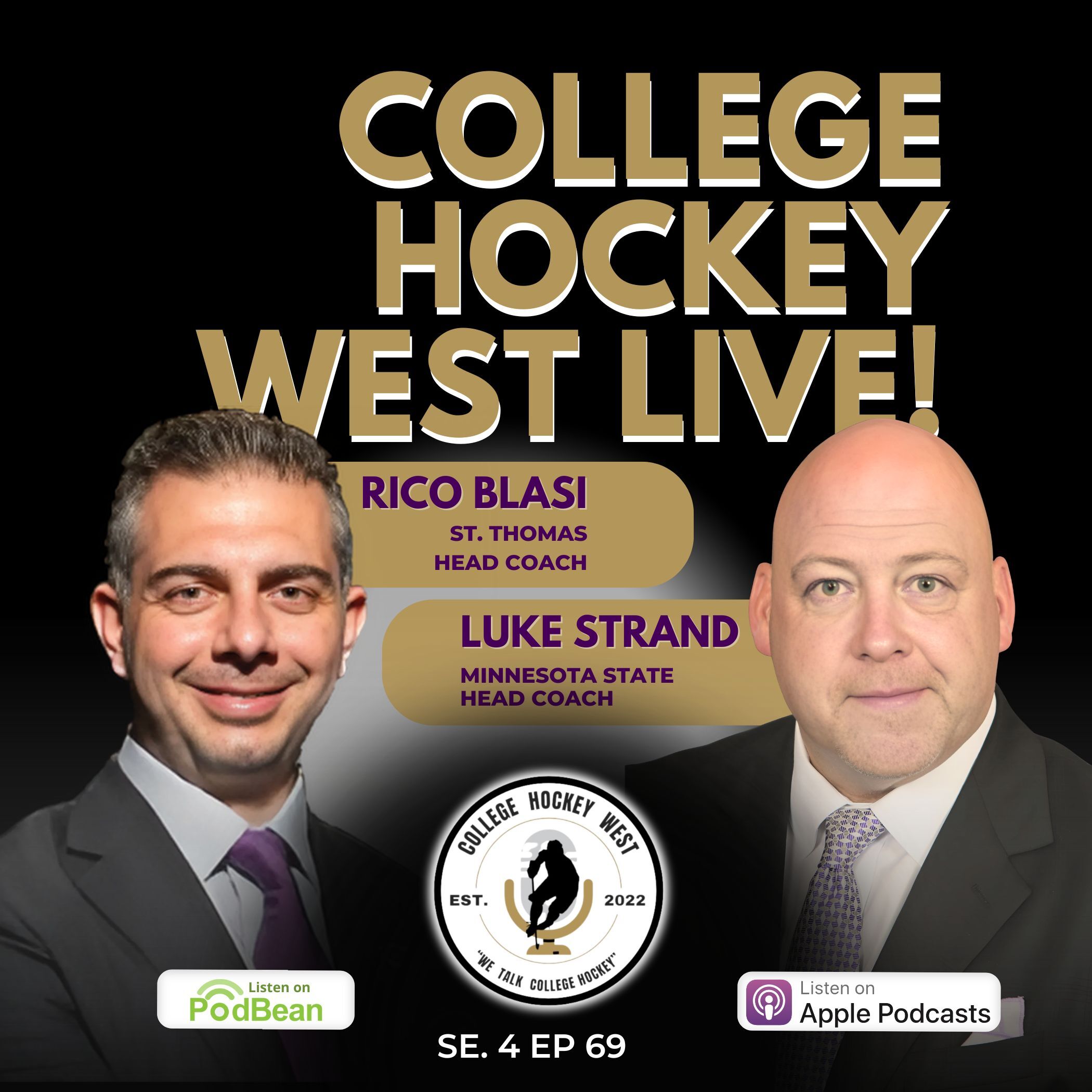 College Hockey West LIVE!  Se 4 Ep 69 March 9, 2025