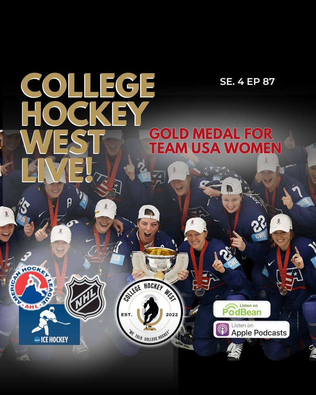 College Hockey West LIVE! Se 4 Ep 87 April 20, 2025
