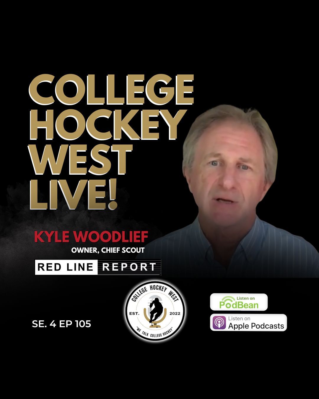 College Hockey West LIVE!  Se 4 Ep 105 June 22, 2025