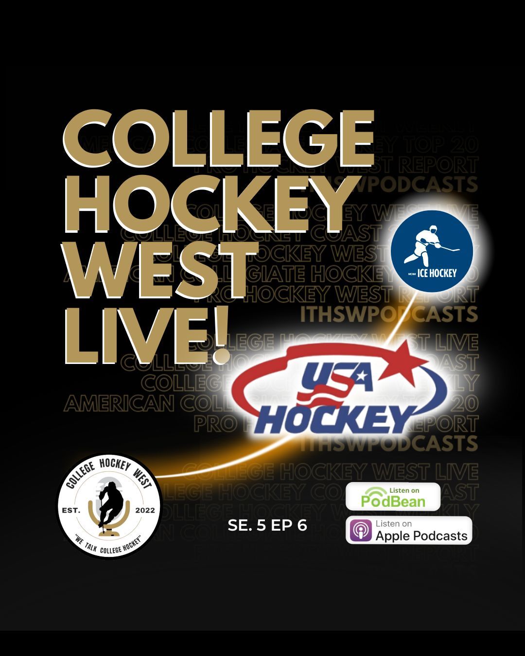 College Hockey West LIVE! Se 5 Ep 6 July 20, 2025