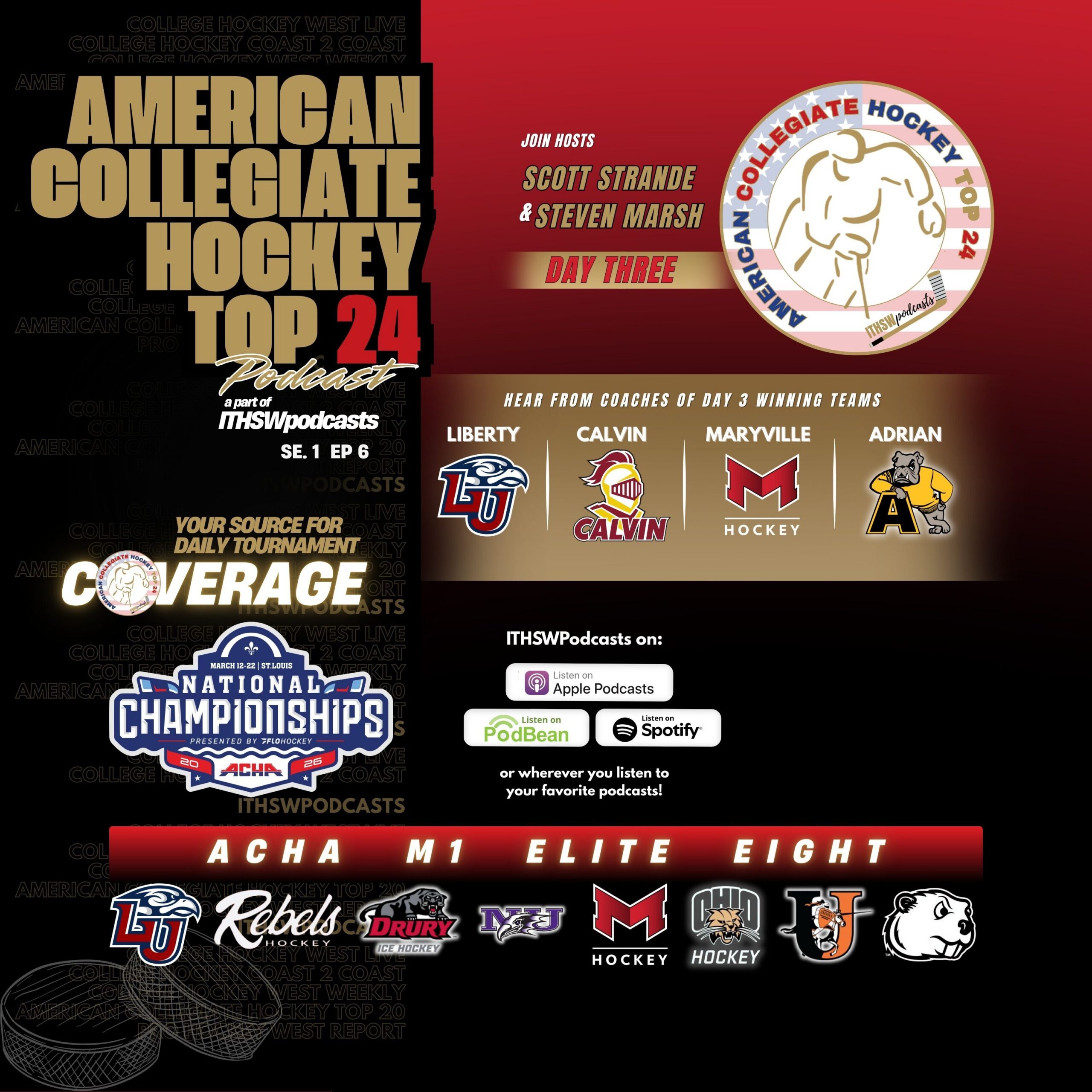 American Collegiate Hockey Top 24 Se 1 Ep 6 March 14, 2026