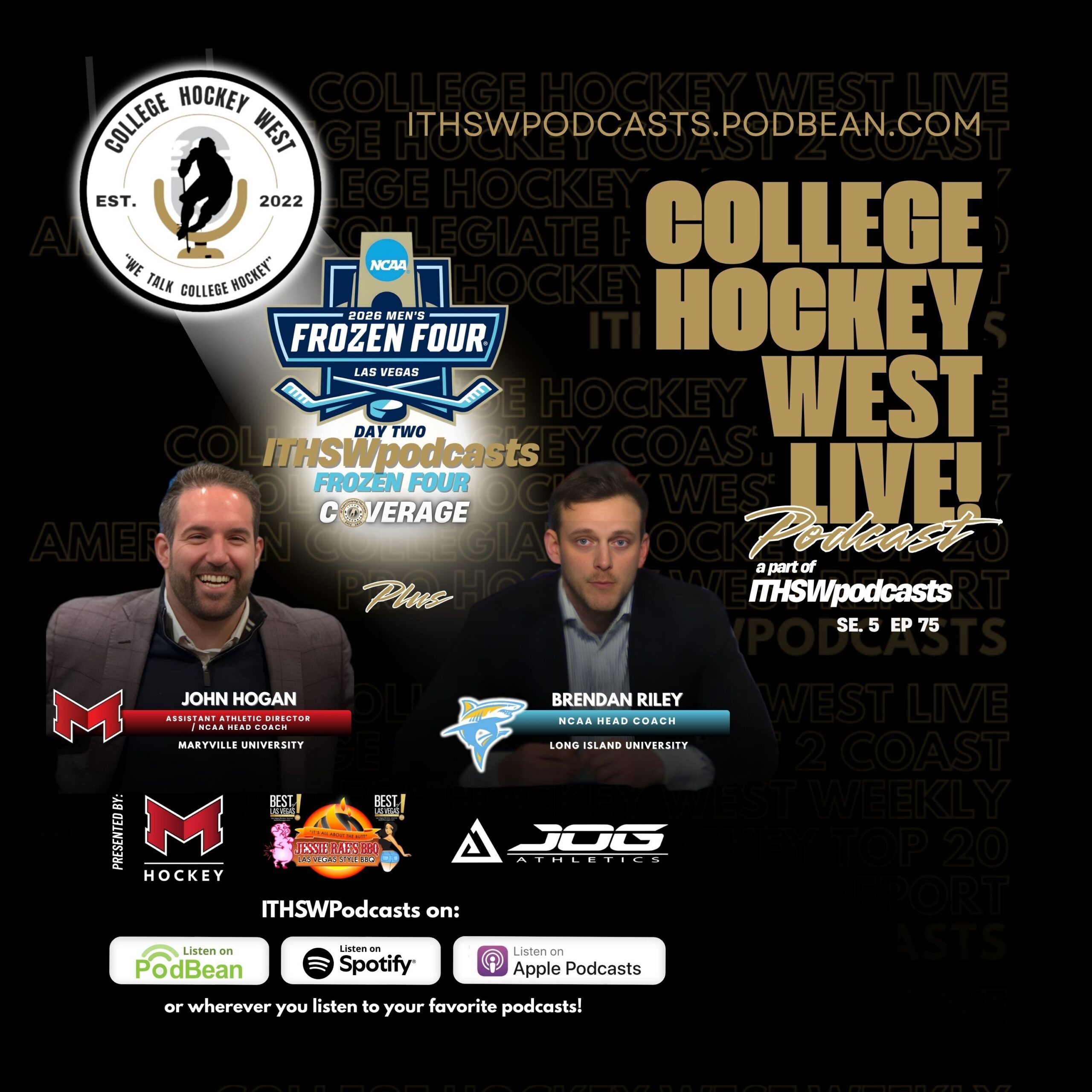 College Hockey West LIVE!  Se 5  Ep 75  April 7, 2026