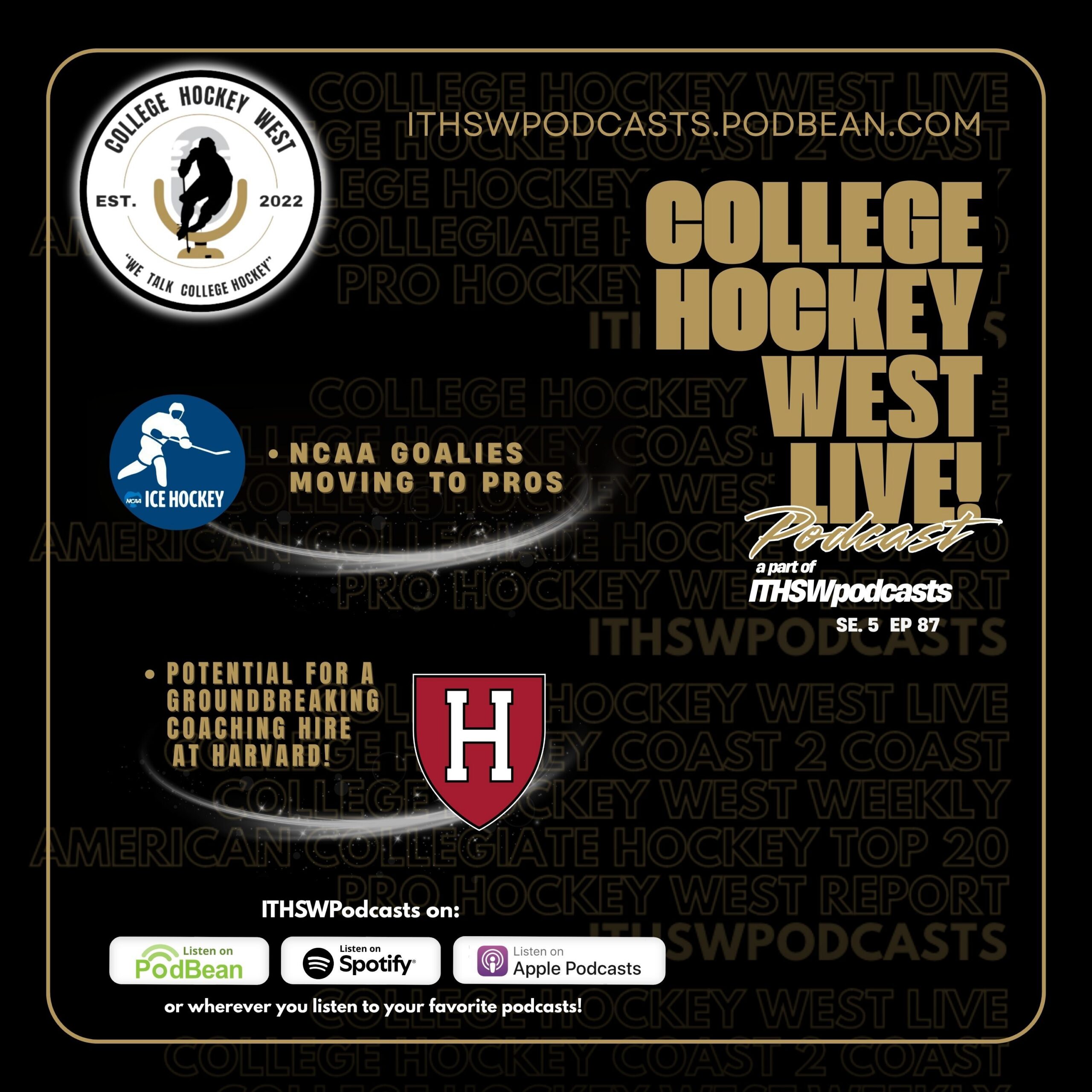 College Hockey West LIVE!  Se 5  Ep 87  May 10, 2026