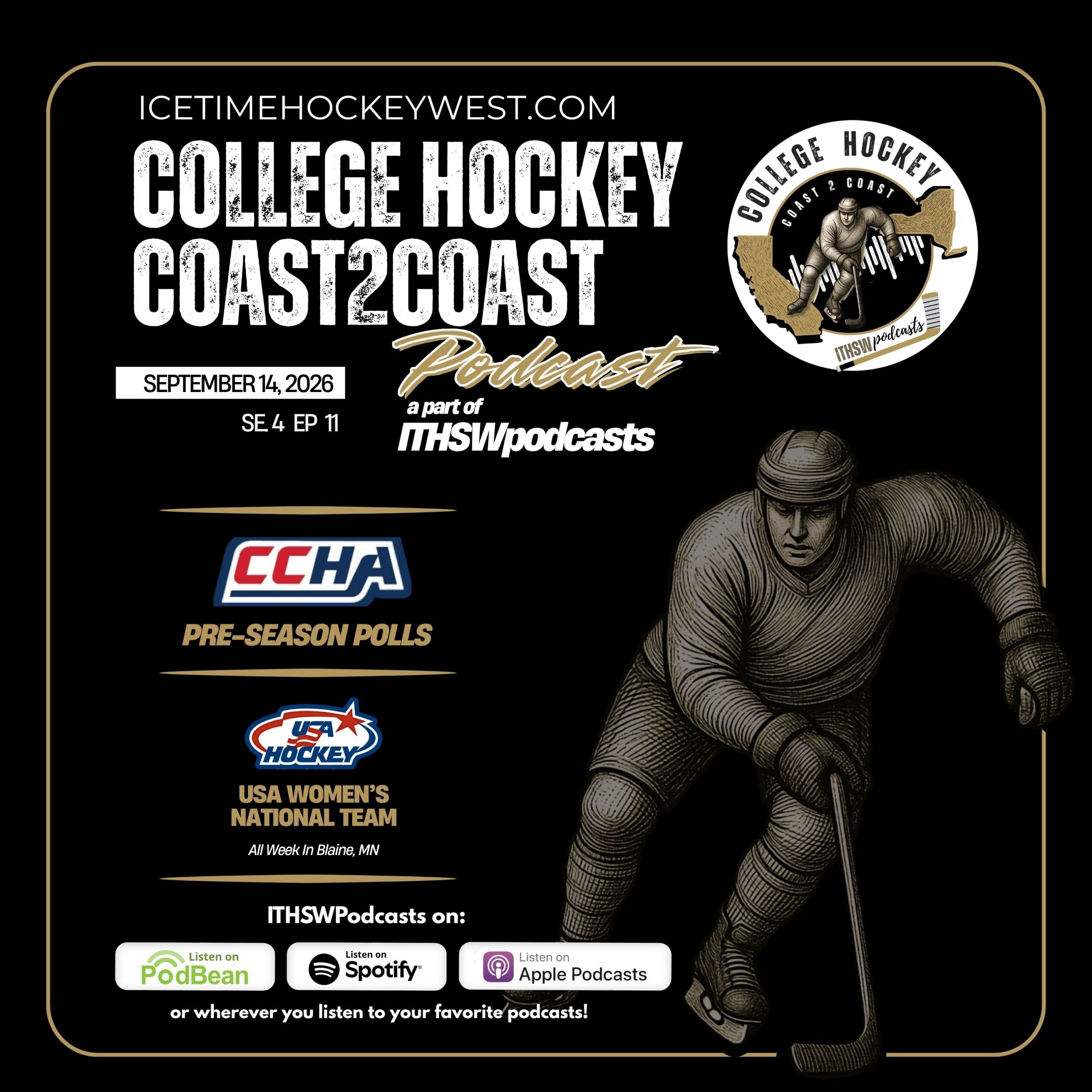 CCHA Pre-Season Polls; USA Women’s National Team in Blaine