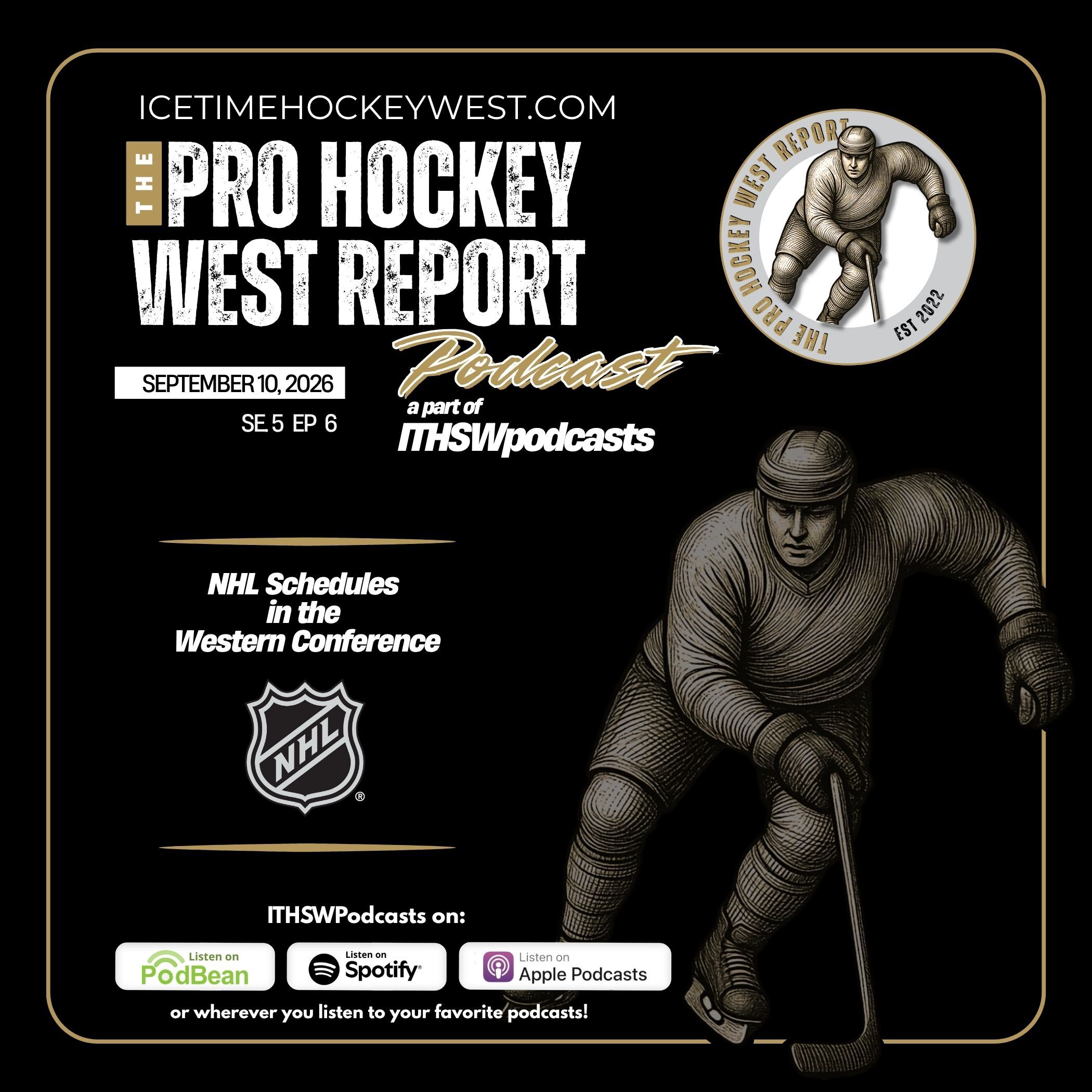 The Pro Hockey West Report: Western Conference NHL Schedules