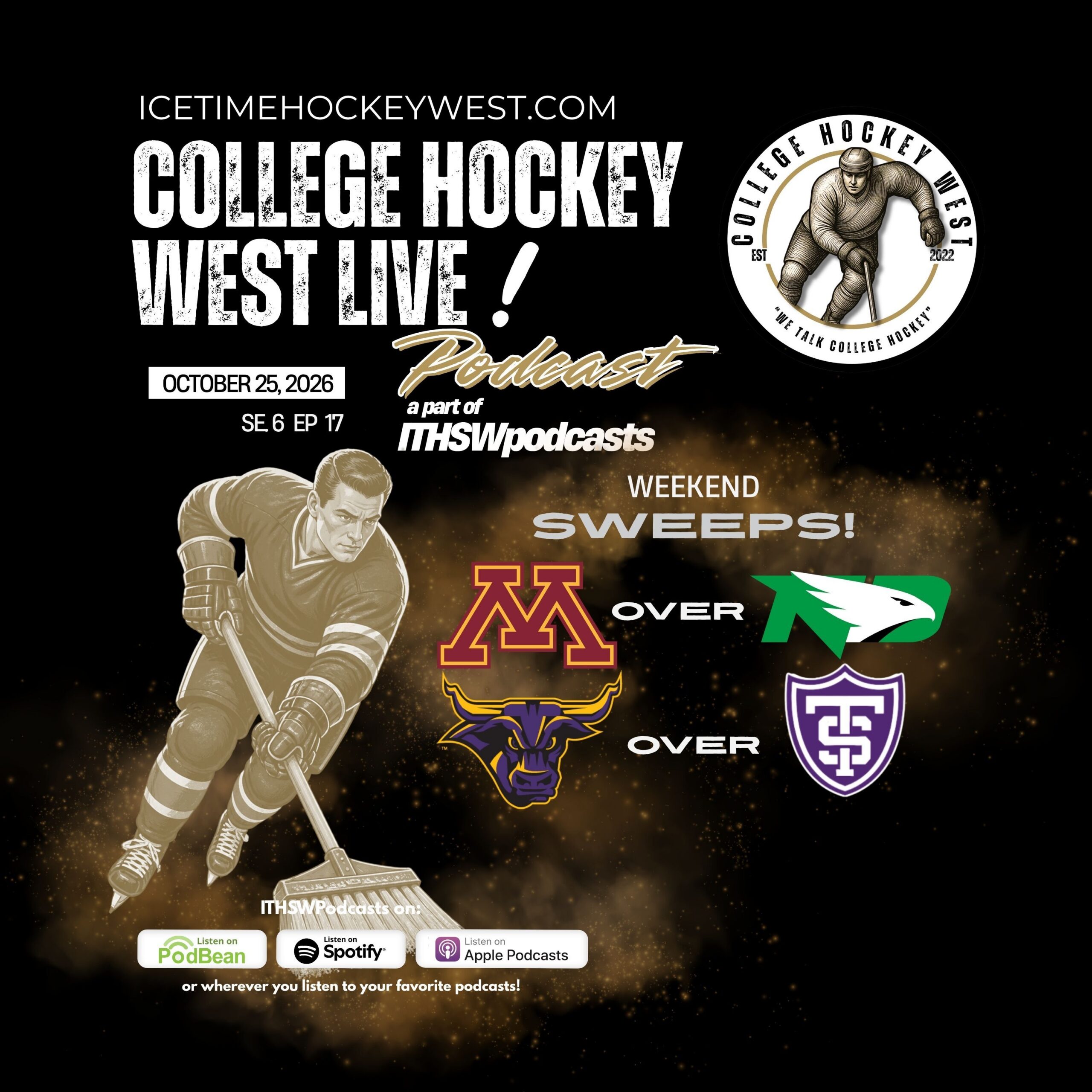 Gophers Sweep North Dakota, Mavericks Sweep St. Thomas